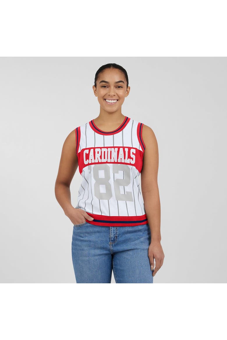 Women's WEAR by Erin Andrews  White St. Louis Cardinals Sporty Tank Top, Alternate, color, White