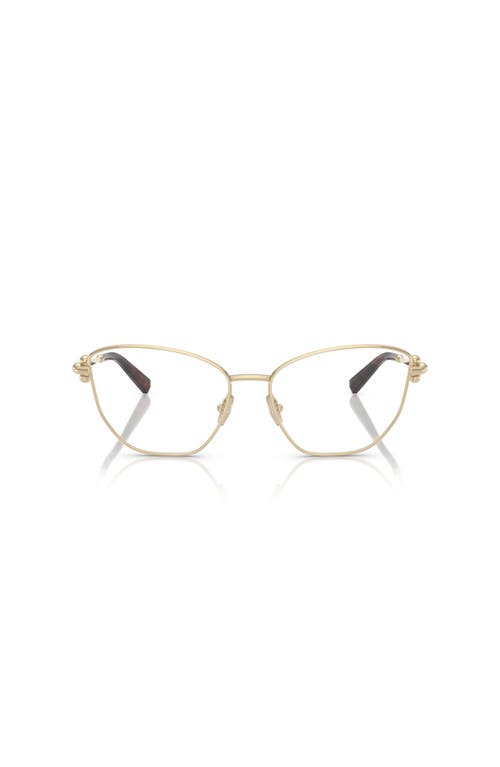 Tiffany & Co . 55mm Cat Eye Optical Glasses In Gold