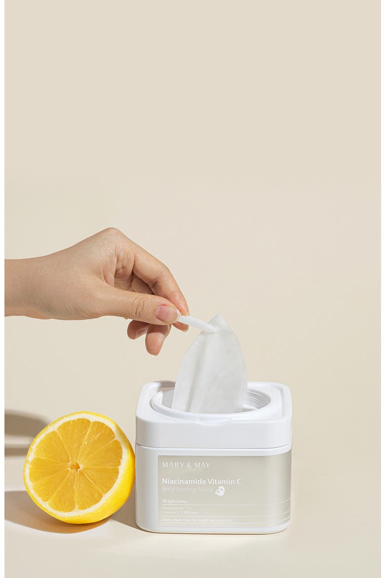 Niacinamide Vitamin C Brightening Mask, Alternate, color, NO COLOR