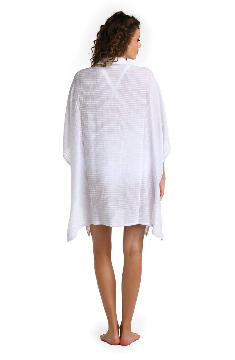La Blanca Convertible Cover-Up Shirtdress, Alternate, color, White