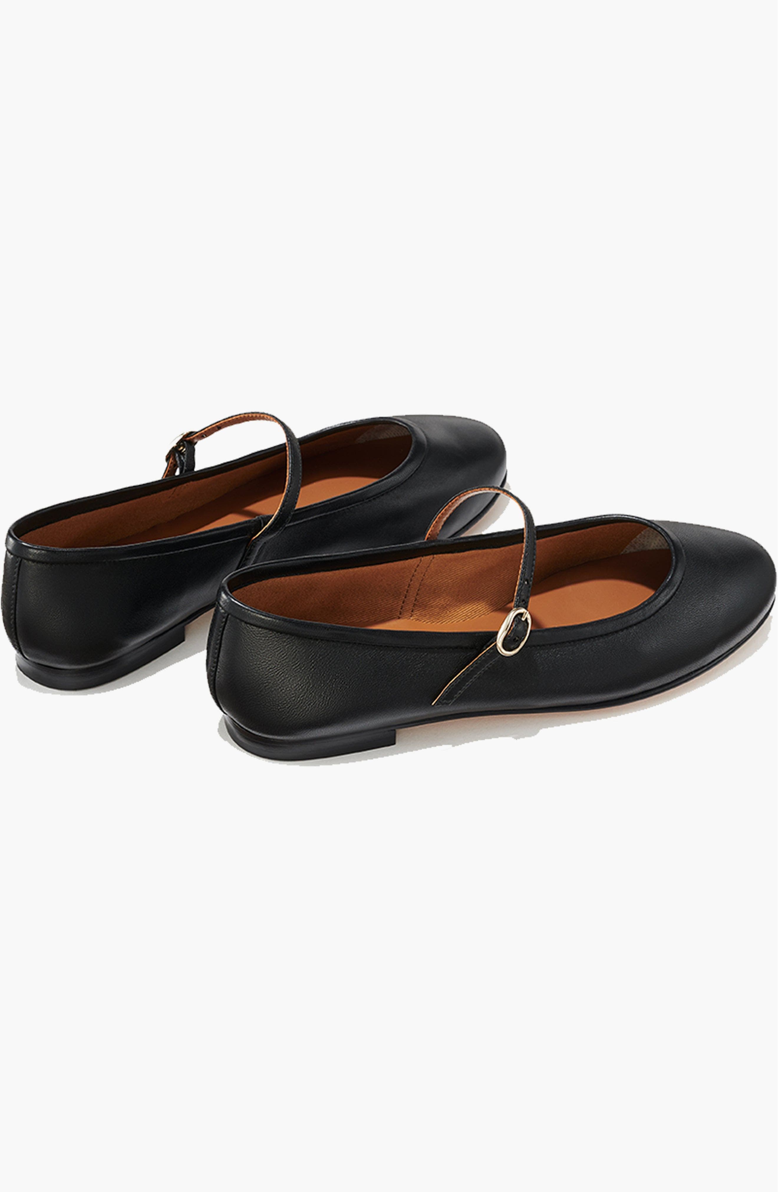 The Demi Jane Flat, Alternate, color, Black Nappa