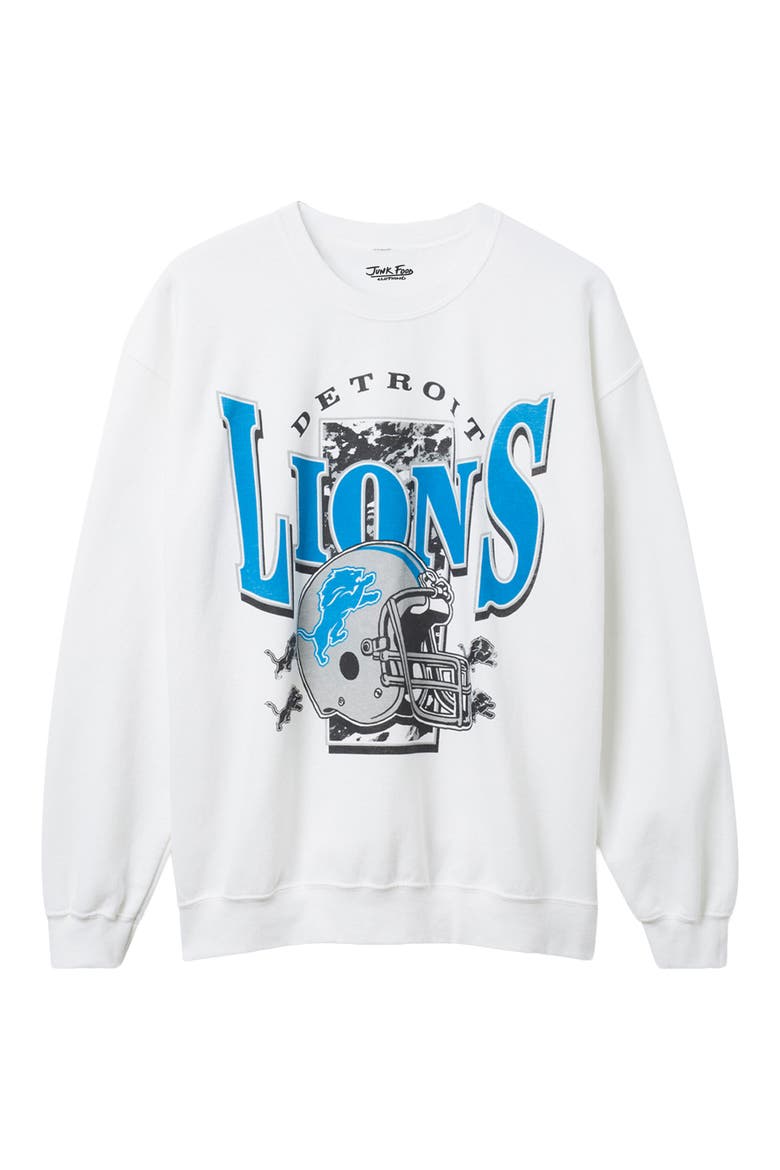 Detroit Lions Conversion Graphic Sweatshirt, Main, color, WHITE