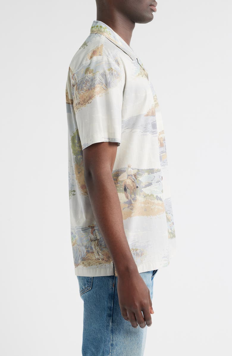 DARK SEAS Anacapa Cotton Poplin Camp Shirt, Alternate, color, Light Blue