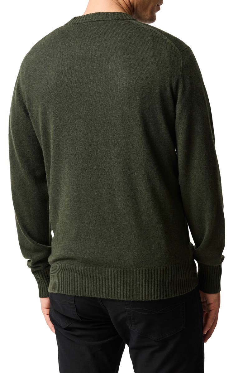 Rodd & Gunn Stewart Island Wool & Cahsmere Crewneck Sweater, Alternate, color, Fatigue