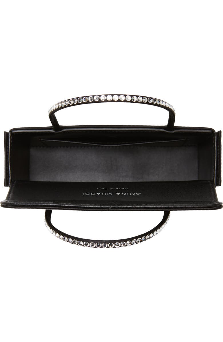 Amina Muaddi Amini Gilda Leather Top Handle Bag, Alternate, color,