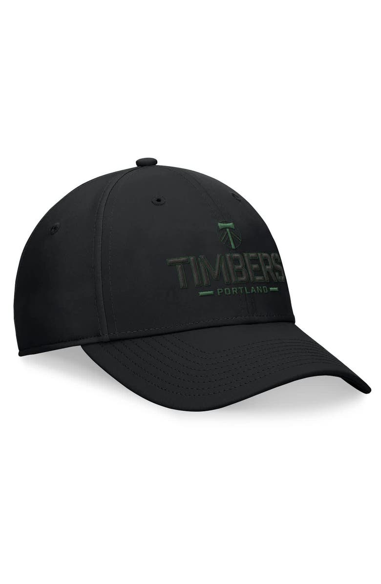 FANATICS Men's Fanatics Black Portland Timbers Stealth Flex Hat, Alternate, color,