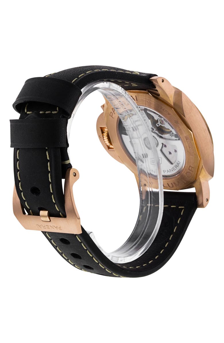 Watchfinder & Co. Panerai Preowned 2022 Luminor Marina Leather Strap Watch, 44mm, Alternate, color, 