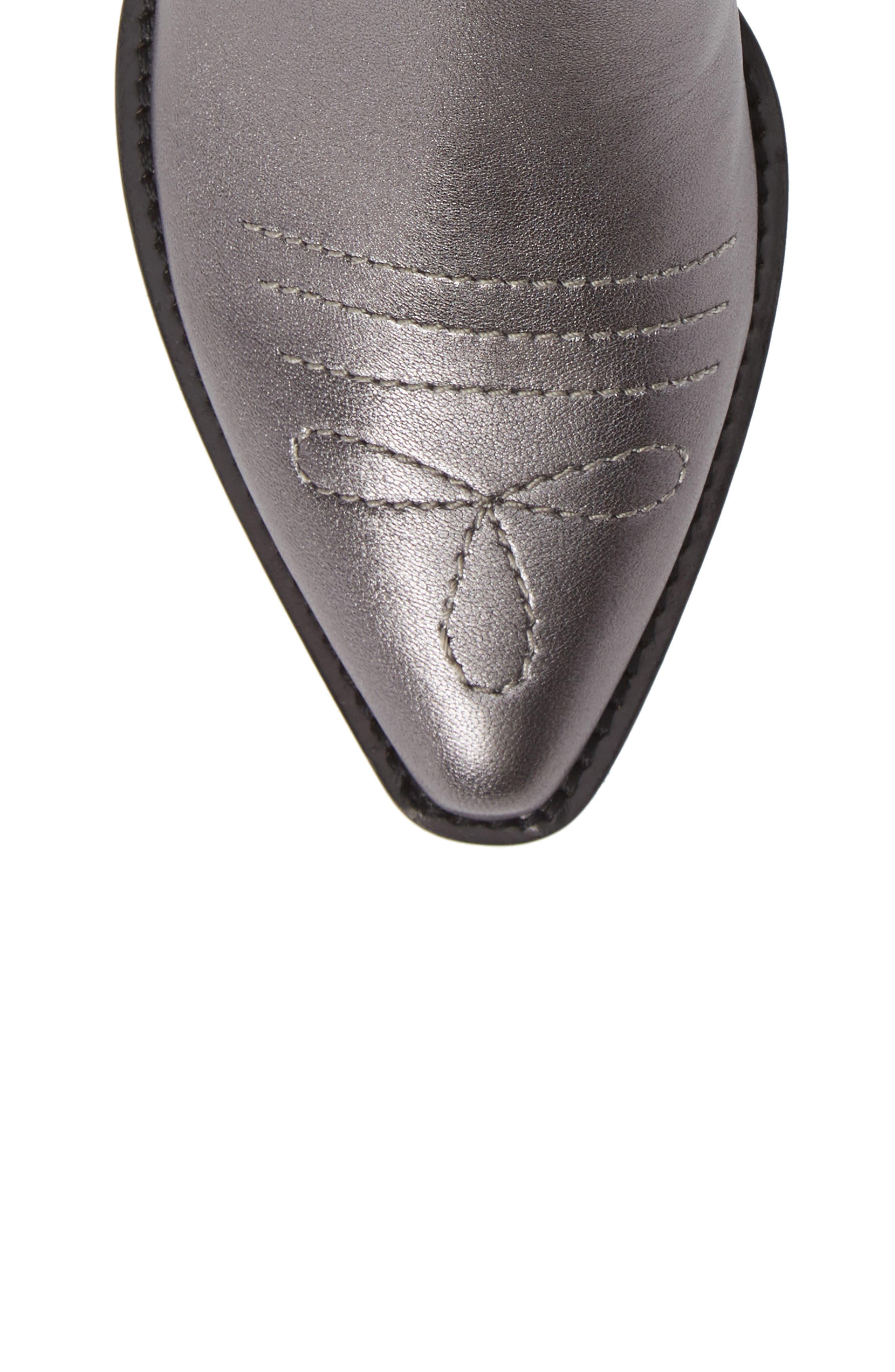 Texas Bootie, Alternate, color, GUNMETAL LEATHER