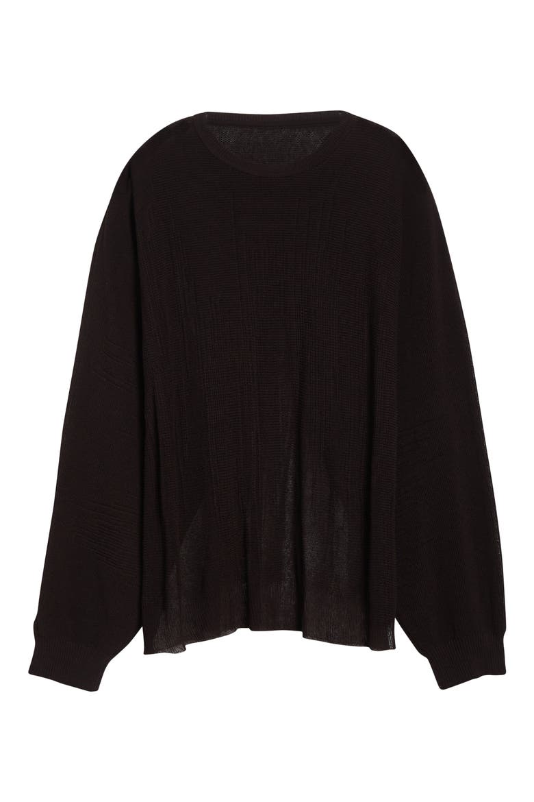 Brush Close-Up Crewneck Sweater, Alternate, color, BROWN