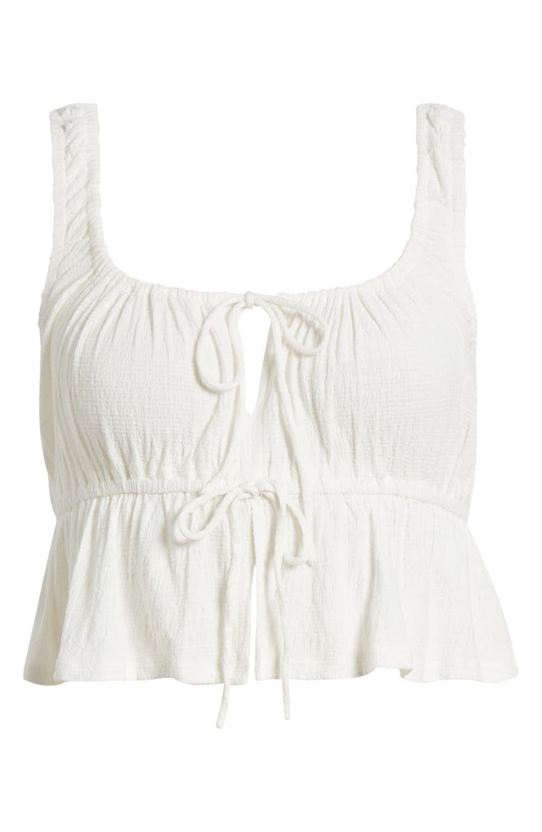 Billabong June Tie Front Peplum Tank, Alternate, color, 