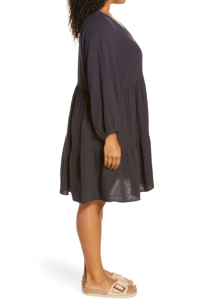 Madewell Colette Lightspun Long Sleeve Dress, Alternate, color, 
