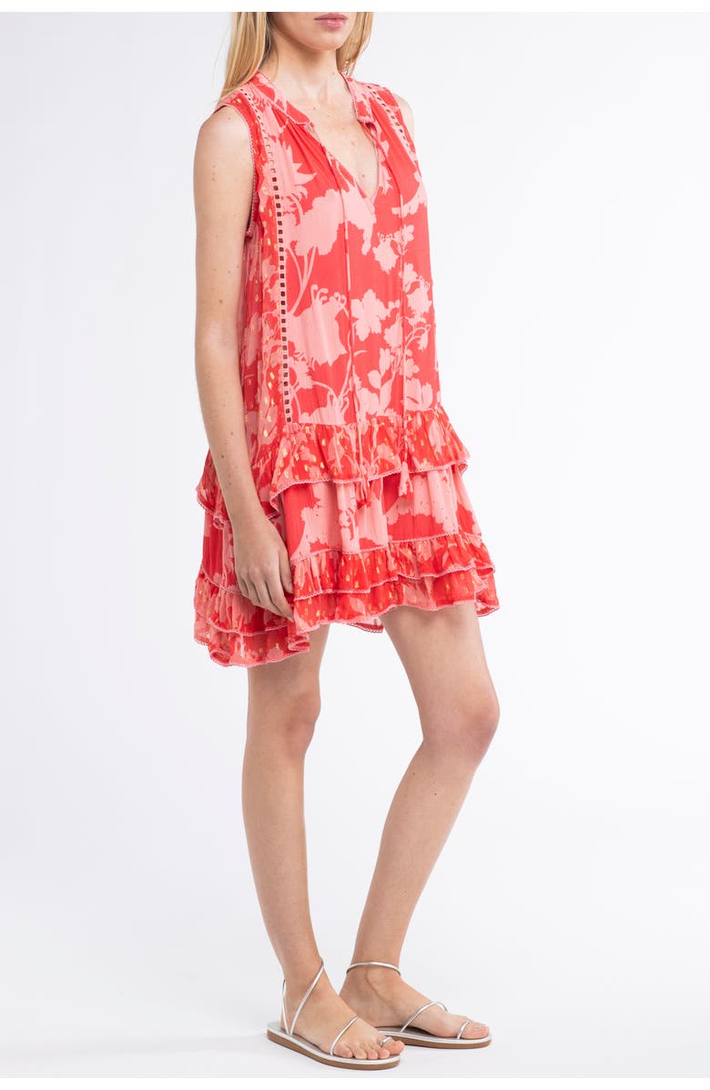 Sunday St. Tropez Maeva Cover-Up Flower Mini Dress, Alternate, color, 