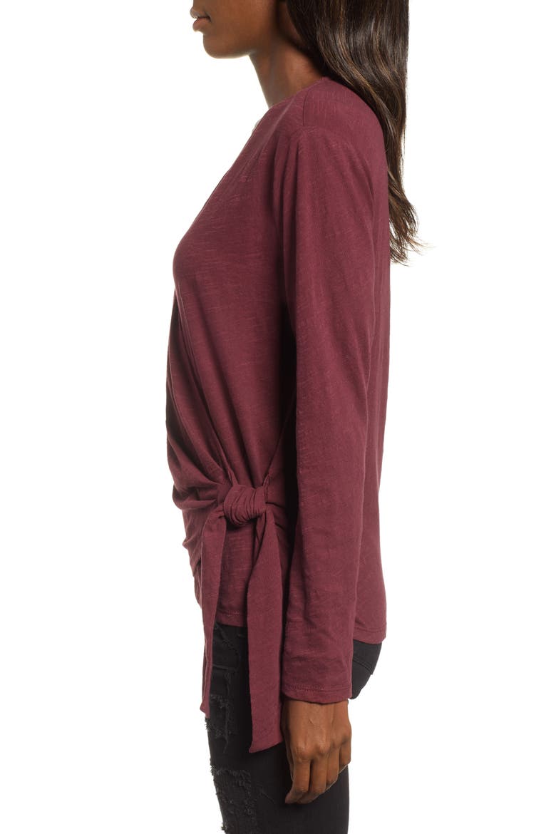 Wrap Top, Alternate, color, TAWNEY PORT