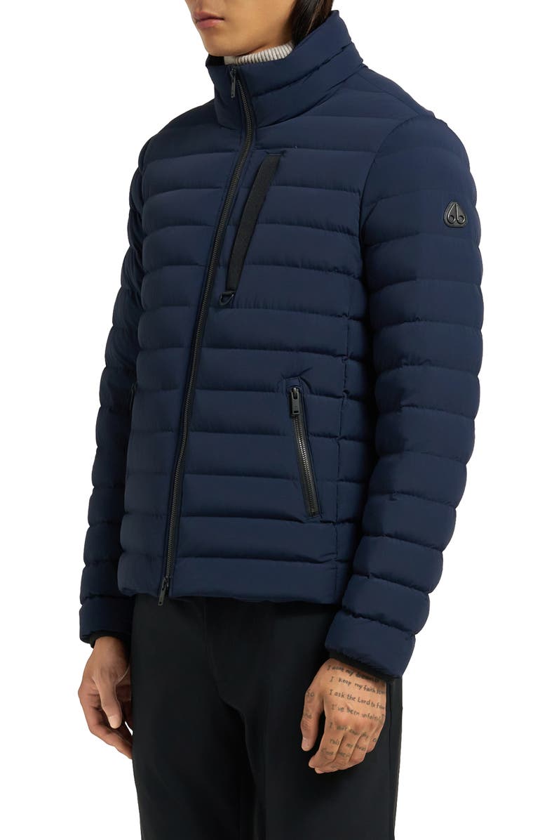 Moose Knuckles Laki Water Repellent Quilted Down Jacket, Alternate, color, Navy