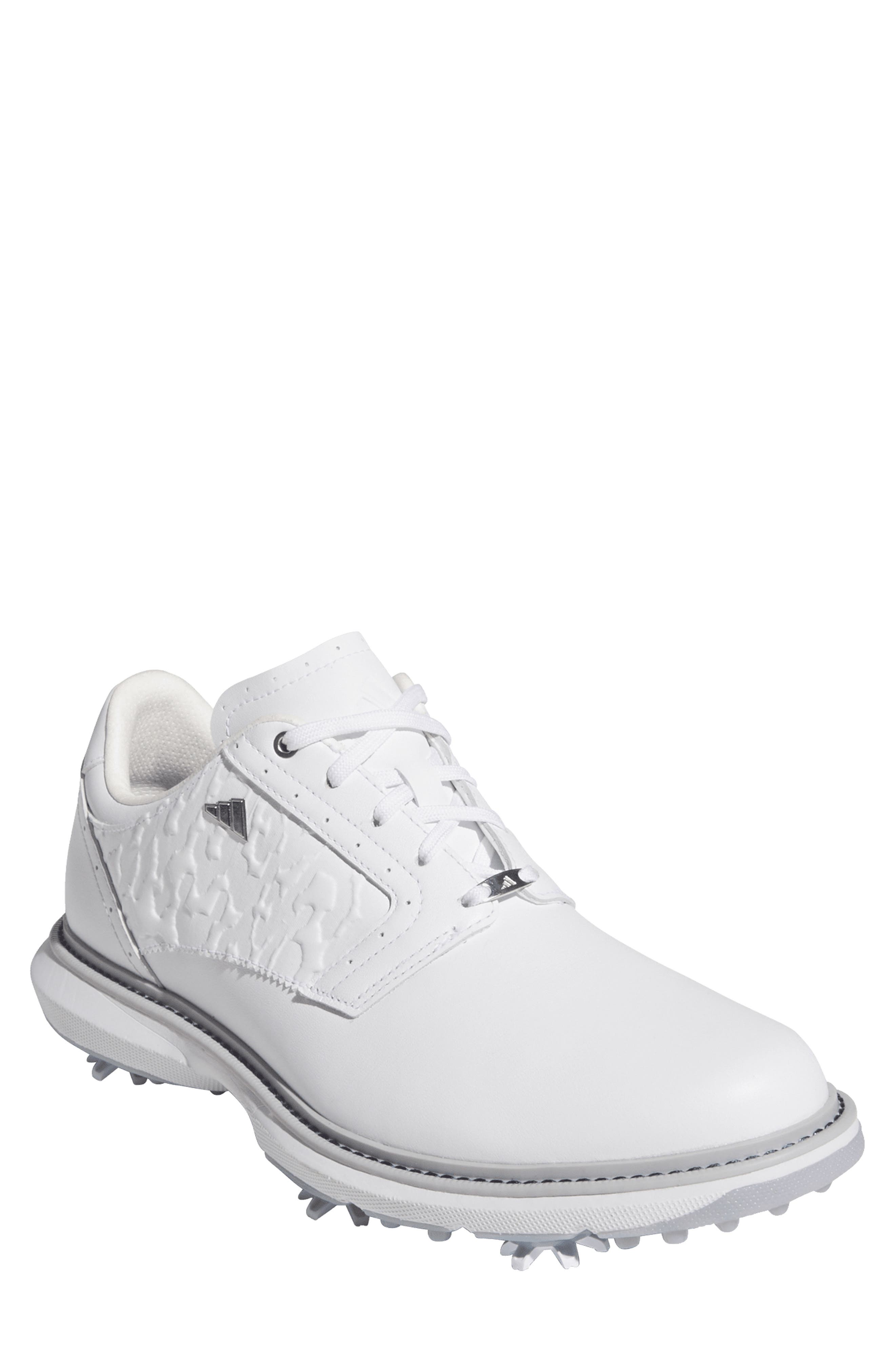 adidas MC70 Golf Shoe, Main, color, White/ Silver Metallic