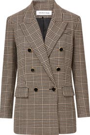 Veronica Beard Rhys Houndstooth Check Dickey Jacket