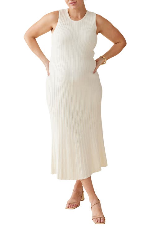 Sleeveless Maternity Sweater Dress