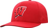 TOP OF THE WORLD Men's Top of the World Red Wisconsin Badgers Reflex Logo Flex Hat