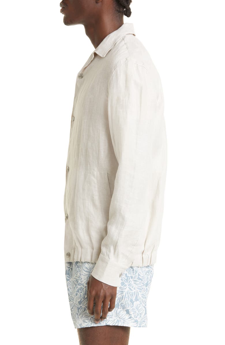 Eleventy Linen Overshirt, Alternate, color,