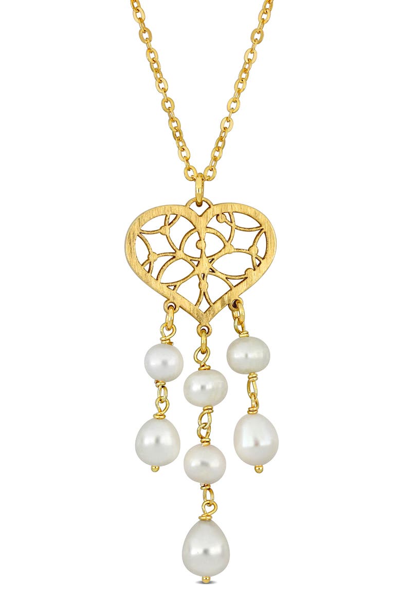 DELMAR 6-6.5mm Cultured Freshwater Pearl Pendant Necklace, Main, color,