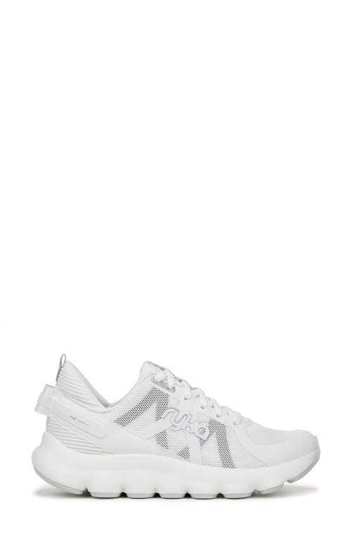 Ryka Women's Podflow Lace Up Walking Sneakers In Brilliant White