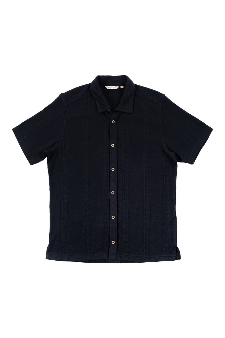 Short Sleeve Sweater Cardigan, Alternate, color, BLACK