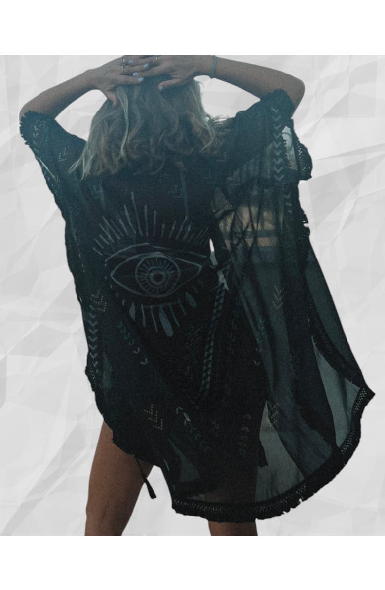 Biliblond Kaftan eye Gallabia, Alternate, color, 