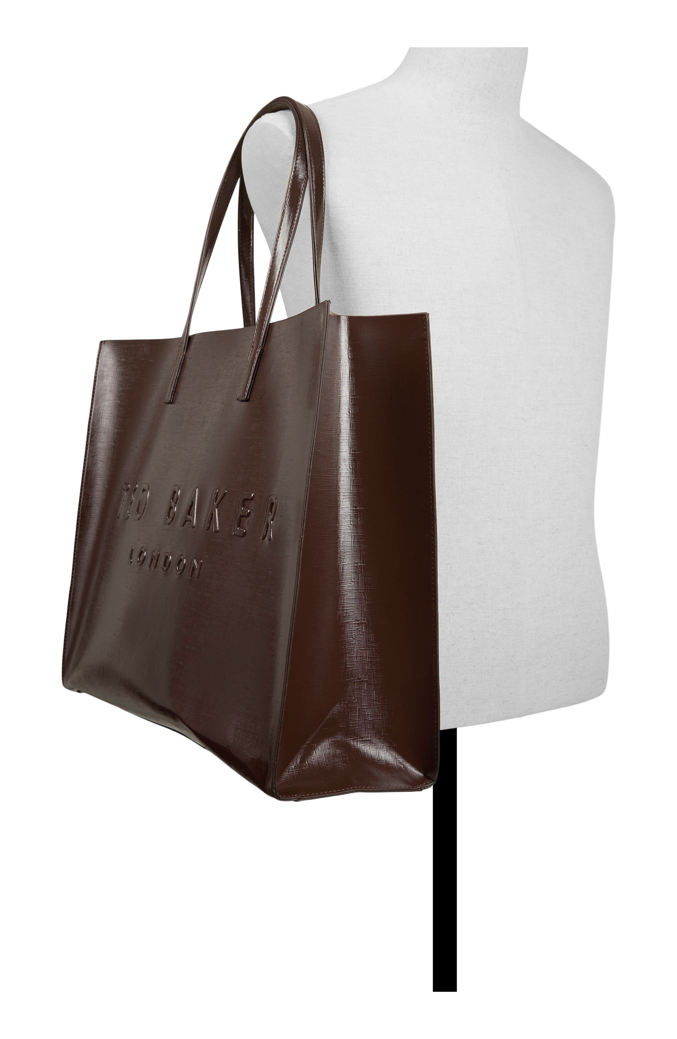 Sukicon Large Icon Tote, Alternate, color, DARK BROWN