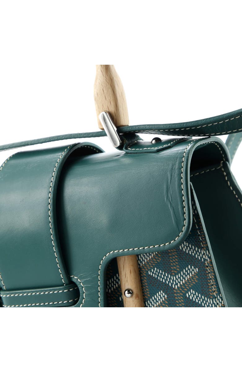 Pre-Owned Goyard Structured Saigon Top Handle Bag Coated Canvas with Leather Mini, Alternate, color,