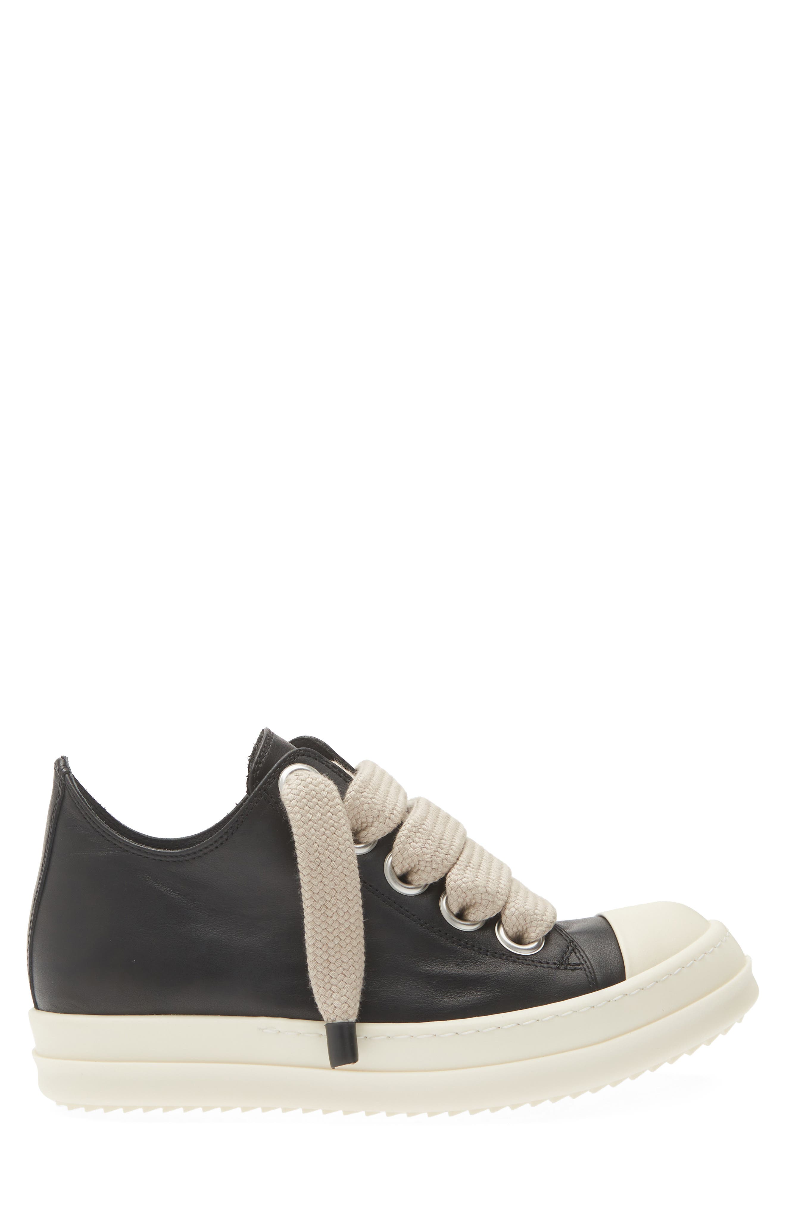Jumbolace Low Top Sneaker, Alternate, color, BLACK/ MILK/ MILK