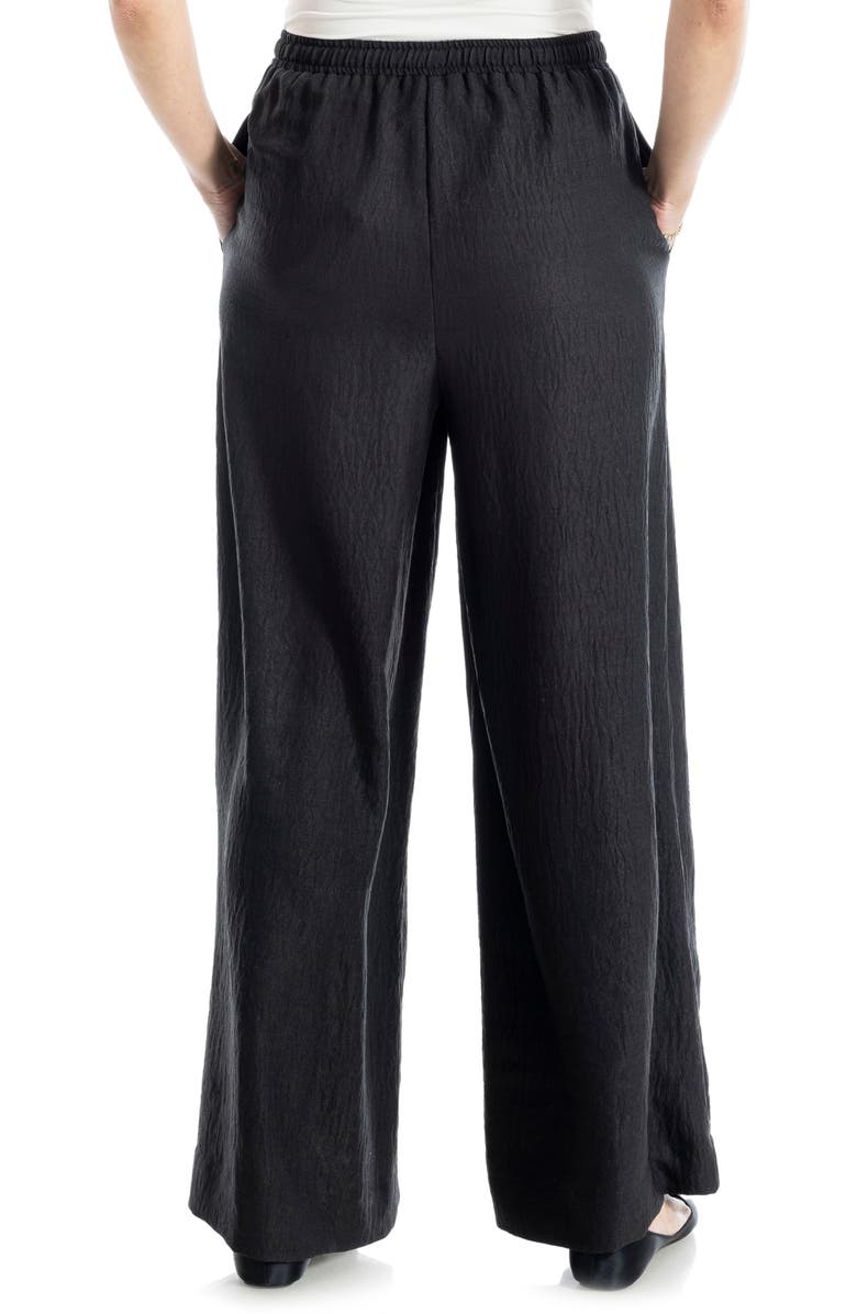 MAX STUDIO Woven Drawstring Pants, Alternate, color, H.black