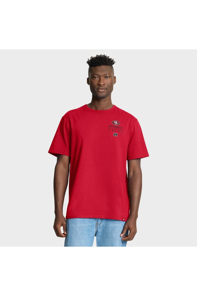 Men's Fanatics Scarlet San Francisco 49ers Passing Pocket Legacy T-Shirt, Main, color, Scarlet