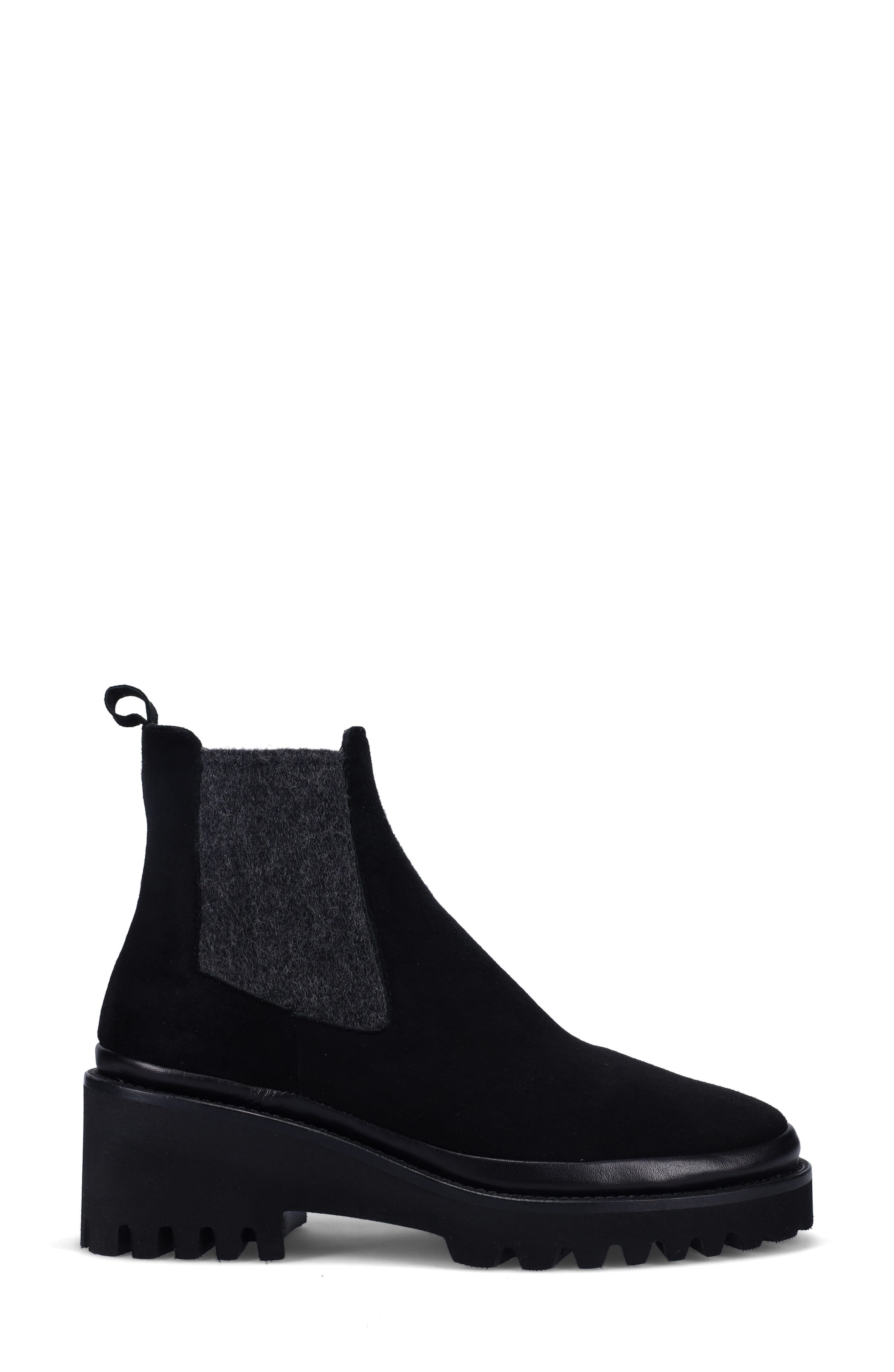 Ron White Emmaline Weatherproof Chelsea Boot, Alternate, color, Onyx