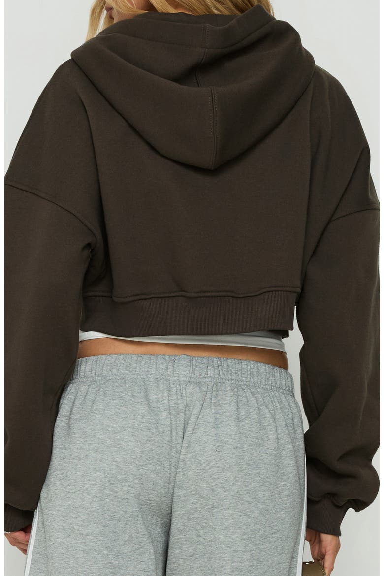 Zellah Crop Hoodie, Alternate, color, IRON GREY
