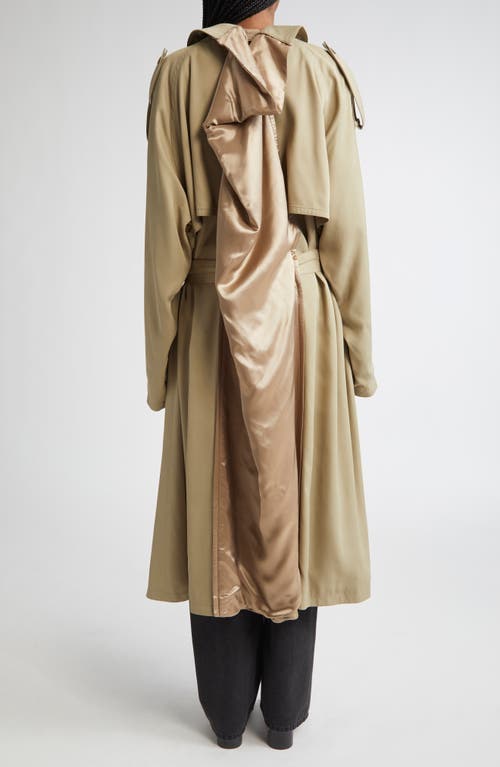 Mm6 Maison Margiela Convertible Trench Coat In Neutral