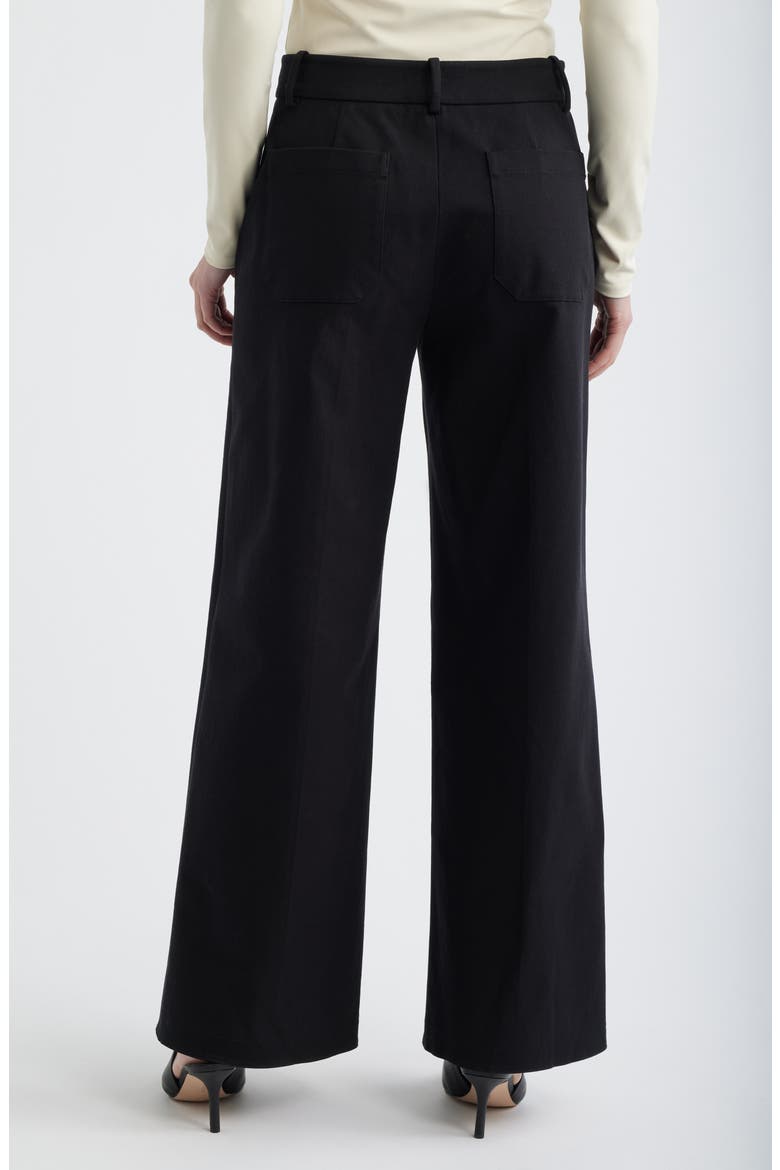Modernist High Waist Pocket Pants, Alternate, color, BLACK