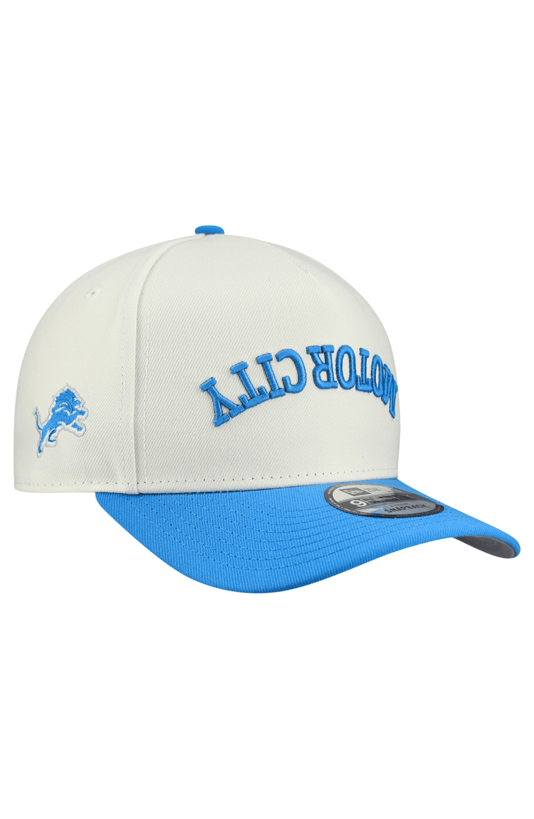 New Era Men's New Era Cream Detroit Lions Upside Down 9FIFTY A-Frame Snapback Hat, Main, color, Cream