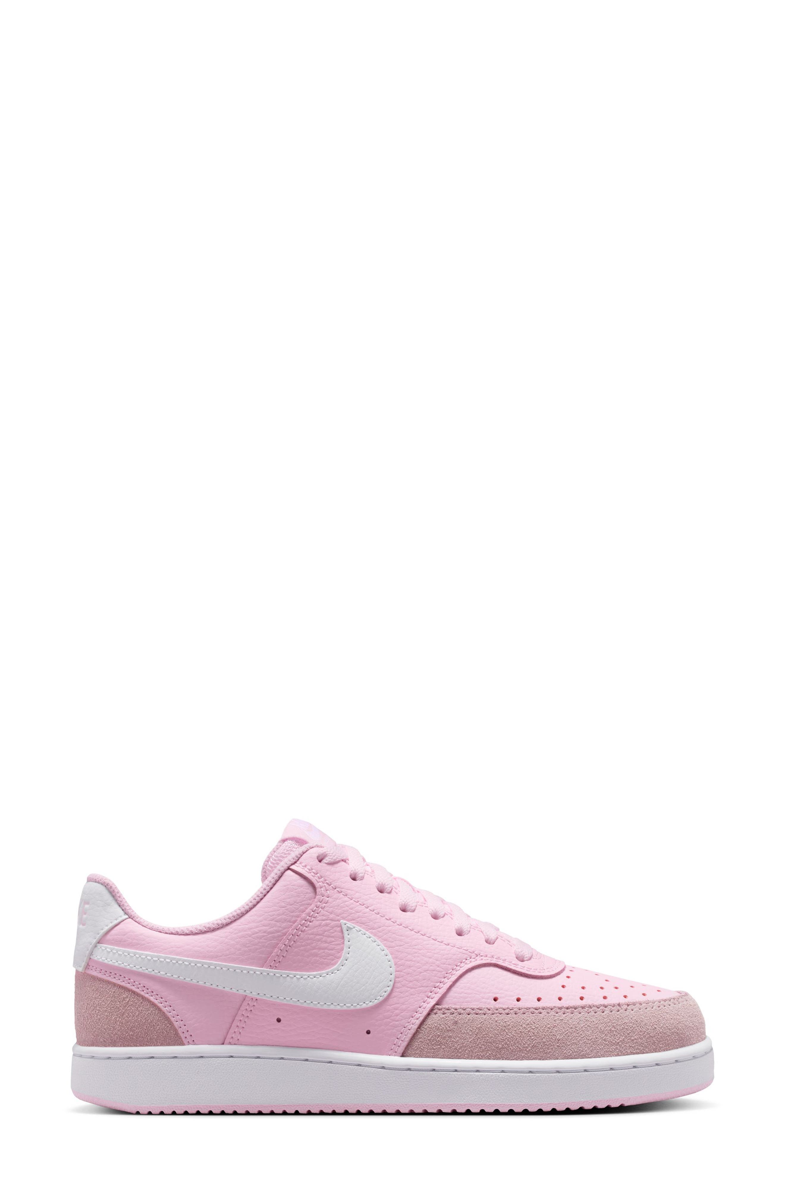 Nike Court Vision Low Sneaker, Alternate, color, Pink Foam/ White