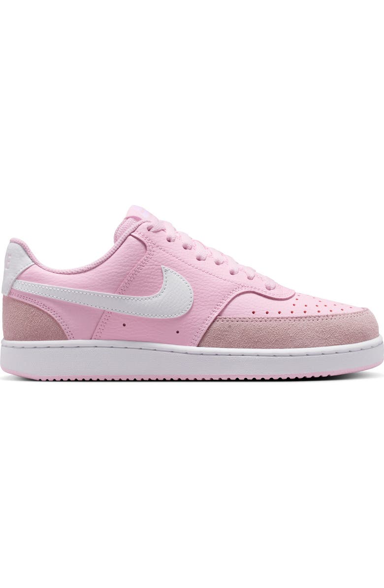 Nike Court Vision Low Sneaker, Alternate, color, Pink Foam/ White