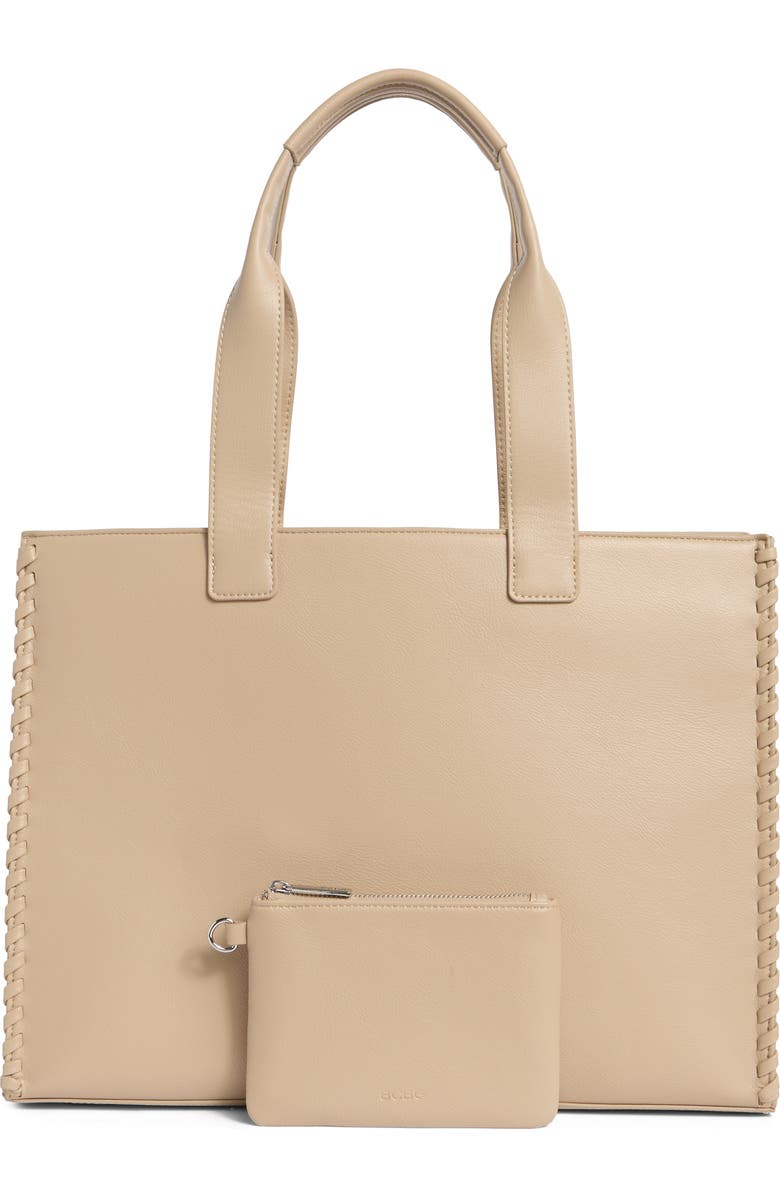 BCBG Whipstitch Tote, Alternate, color, Taupe