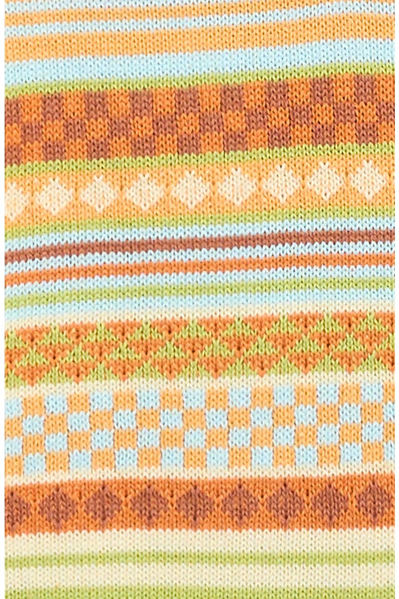 Kids' Striped Cotton Sweater, Alternate, color, YELLOW