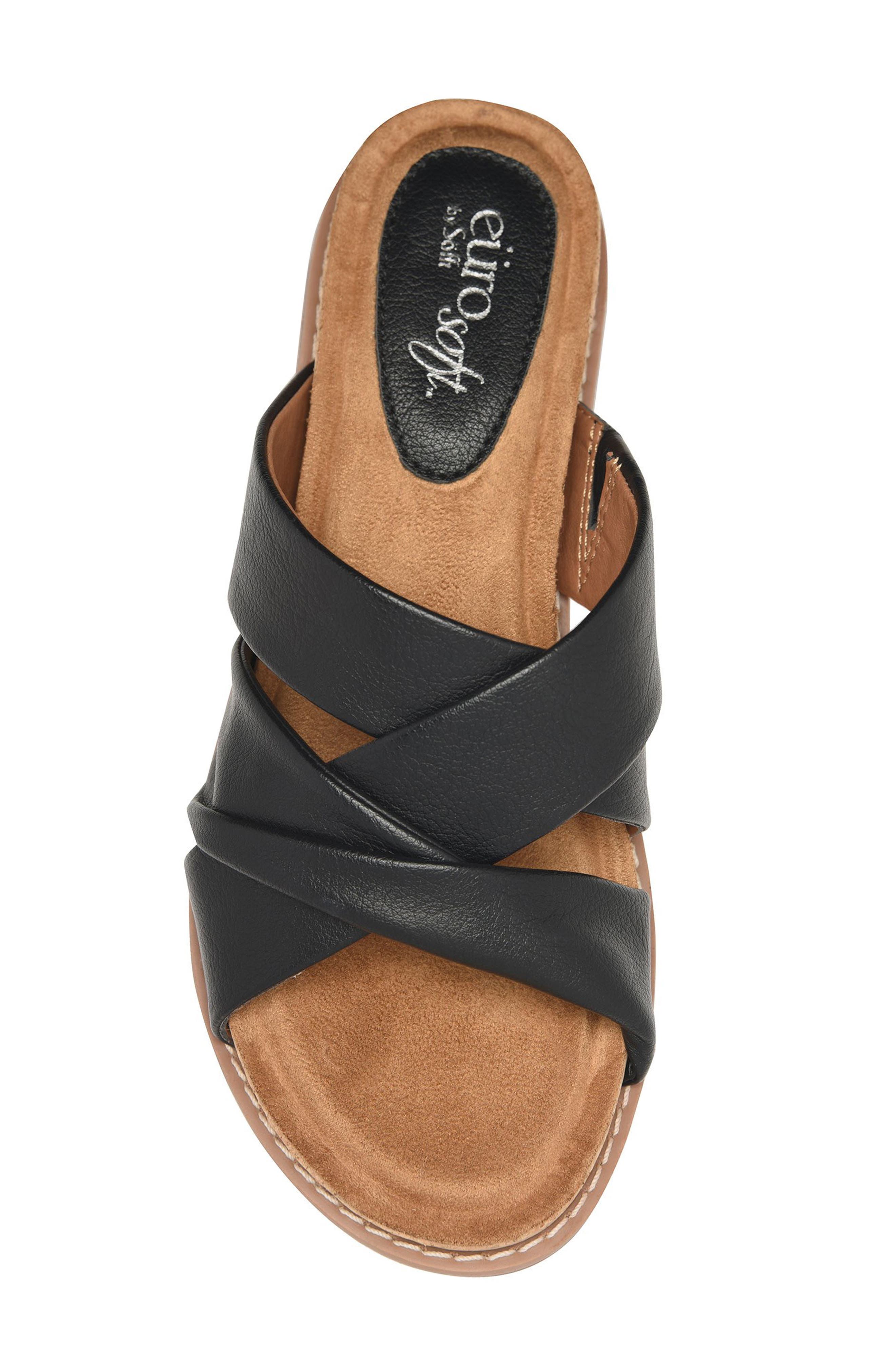 EUROSOFT Eirene Sandal, Alternate, color, Black