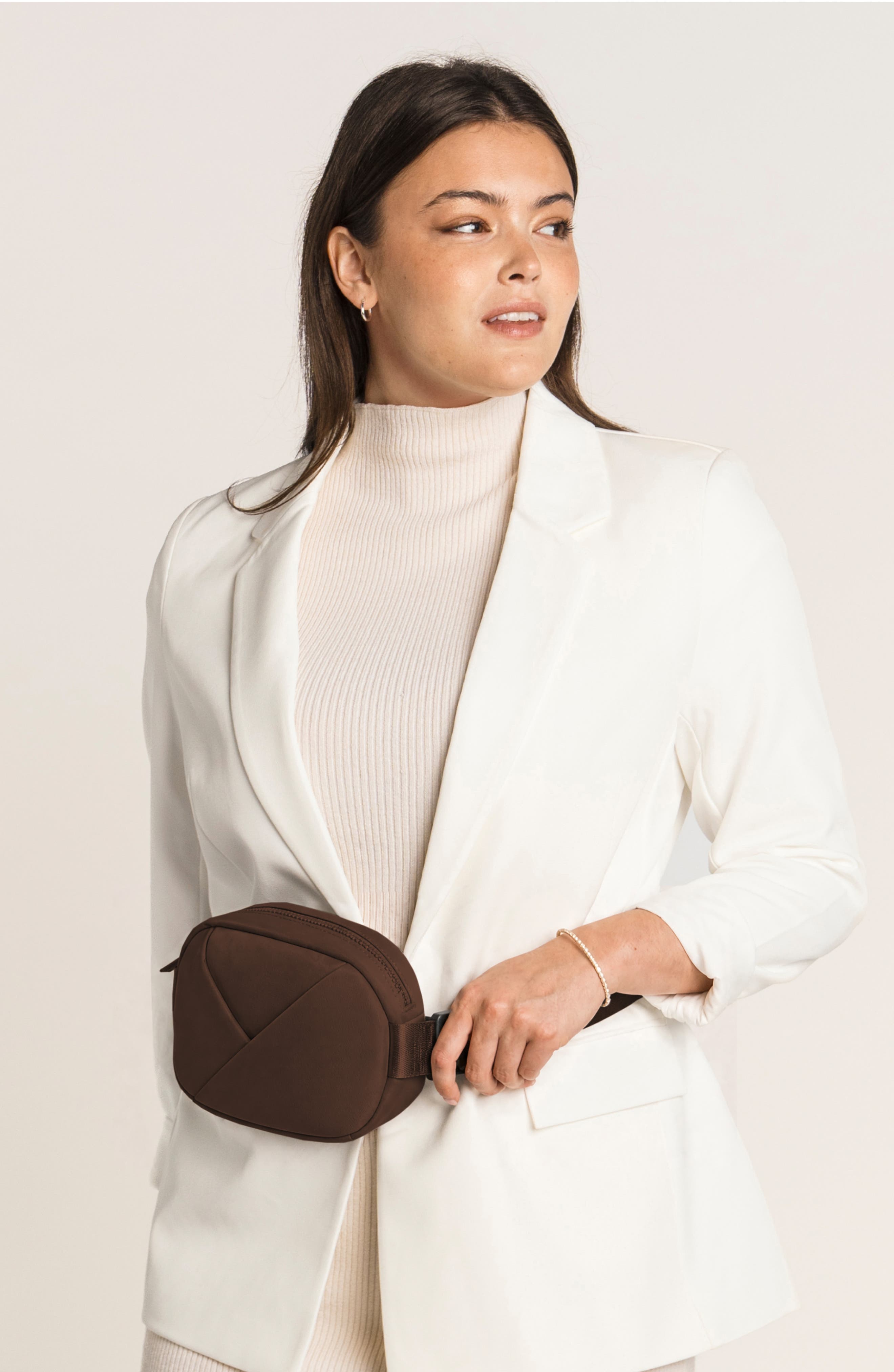 Origami Sling Bag and Belt Bag For Women, Alternate, color, Sepia
