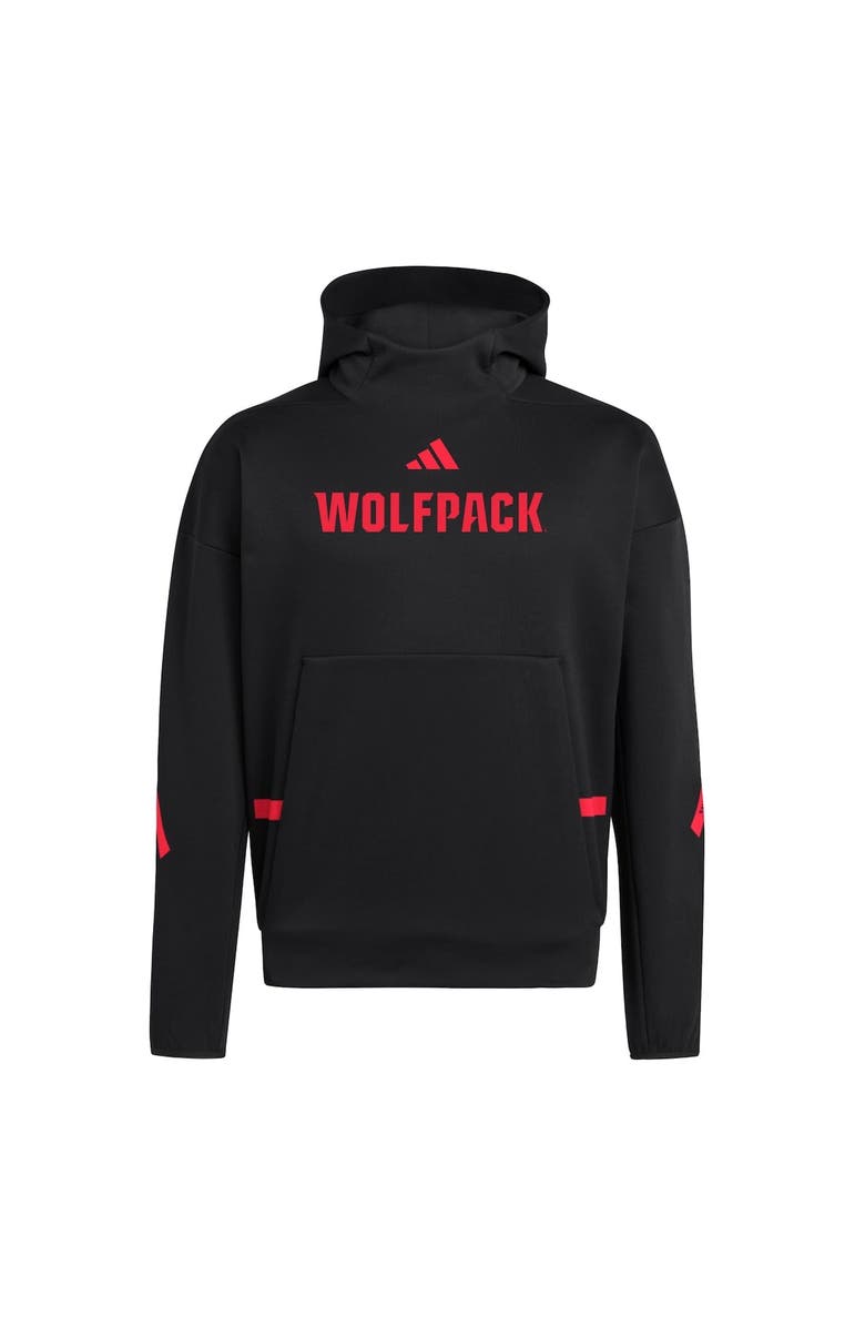 adidas Men's adidas Black NC State Wolfpack Z.N.E. Pullover Hoodie, Alternate, color, Black