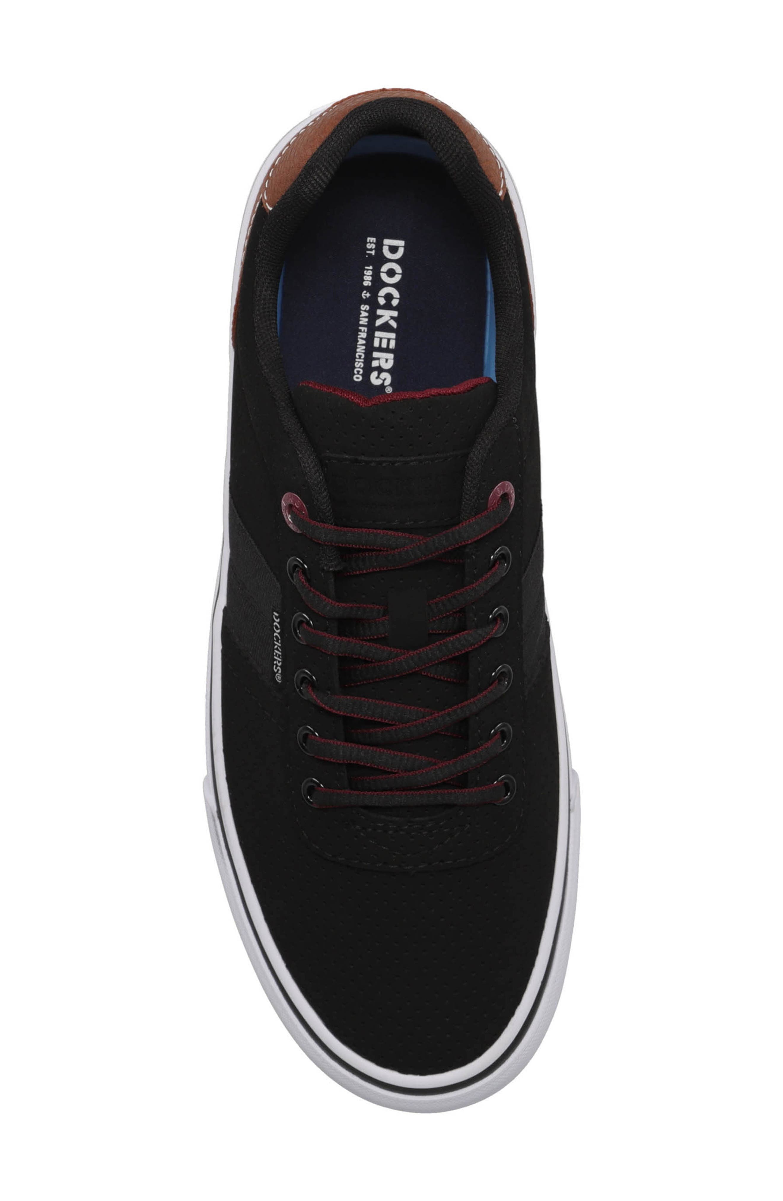 Dockers<sup>®</sup> Hobbs Lace-Up Sneaker, Alternate, color, Black/ Burgundy