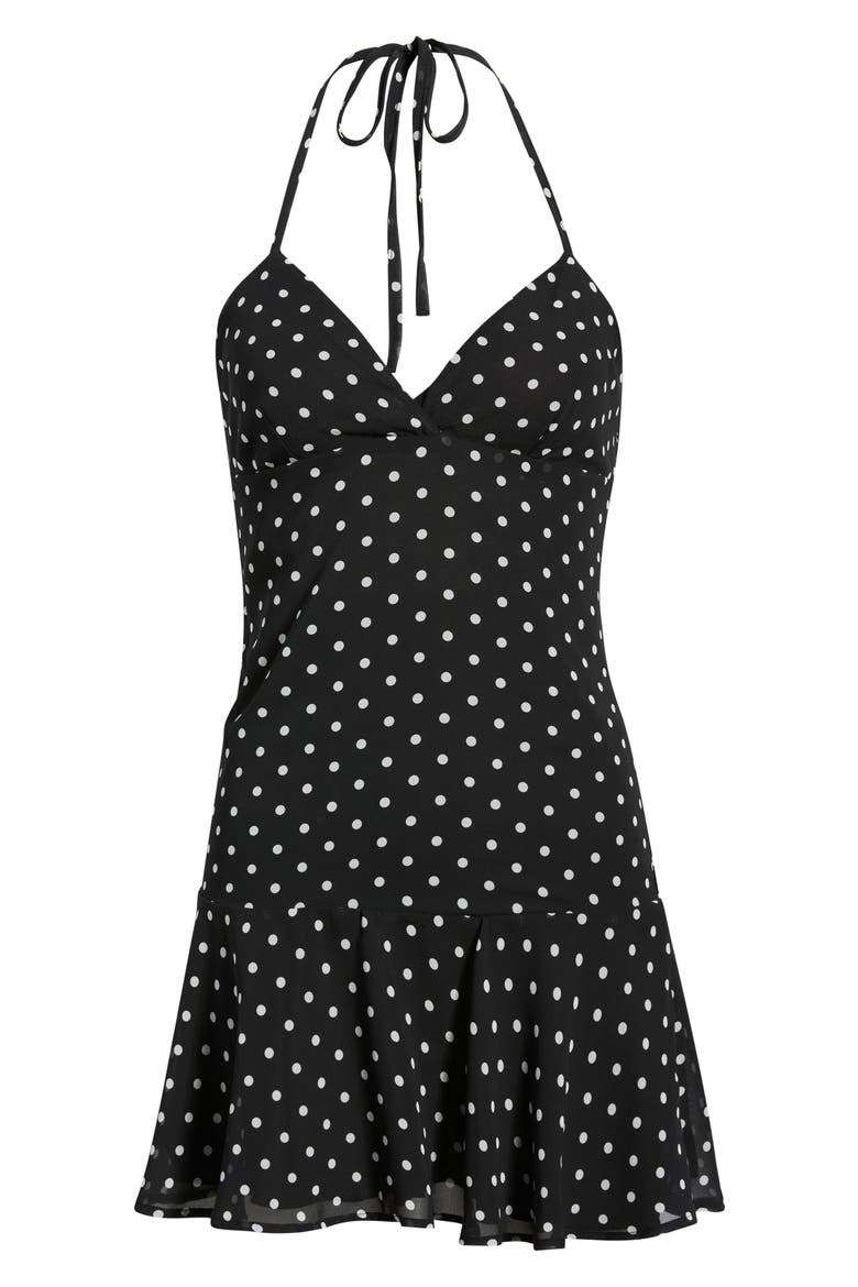 Gracie Polka Dot Minidress, Alternate, color, POLKA DOT