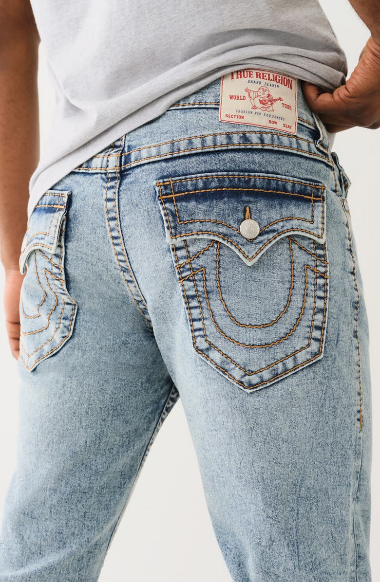 True Religion Ricky Big T Straight Leg Jeans, Alternate, color, Light Budding Wash