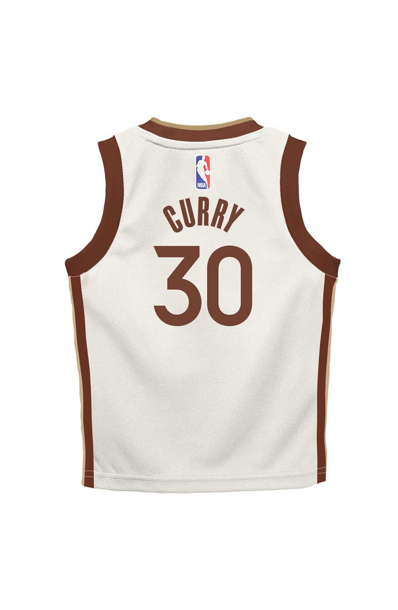 Nike Preschool Nike Stephen Curry Tan Golden State Warriors 2025/26 City Edition Swingman Jersey, Alternate, color, Tan