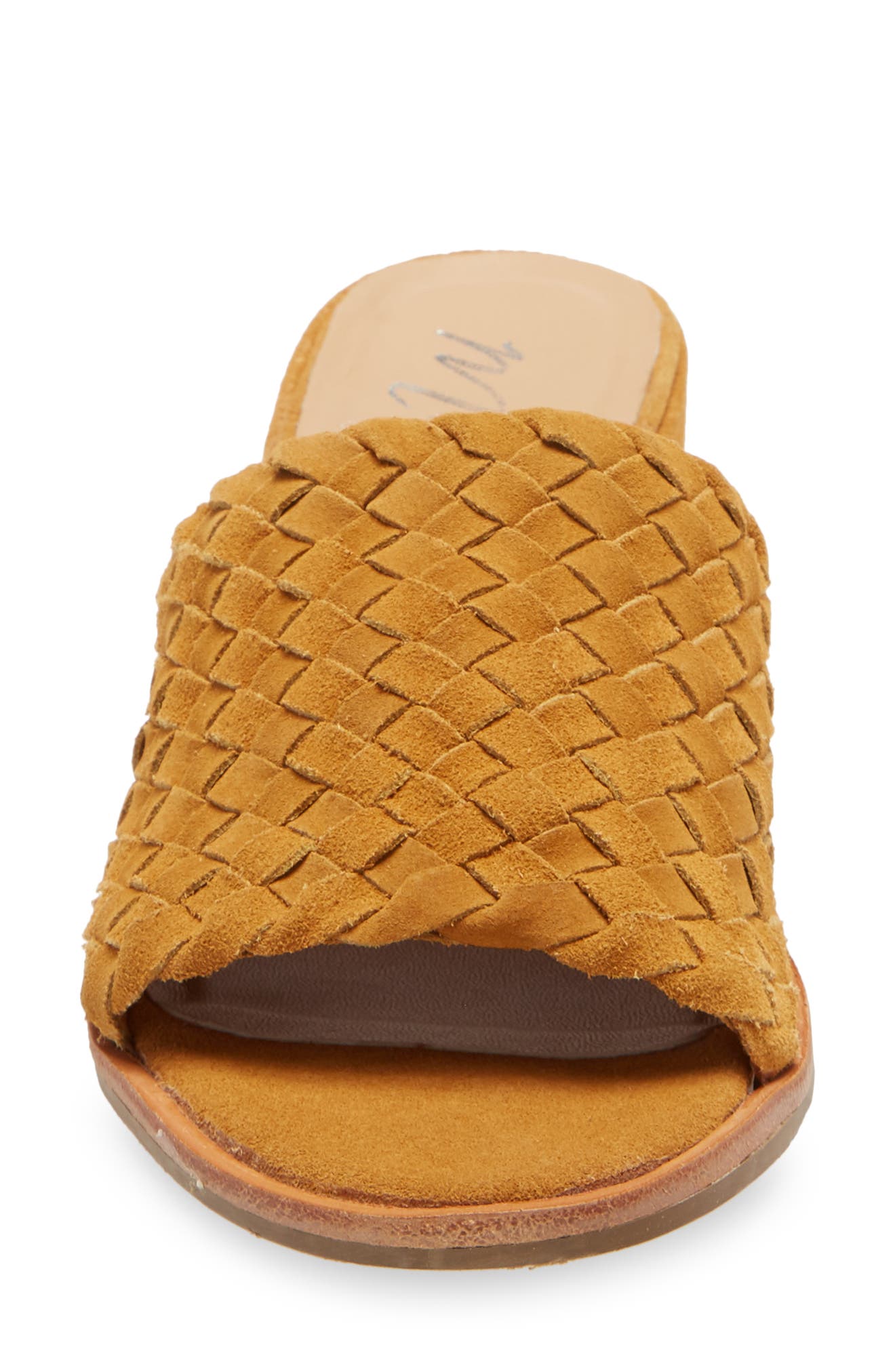 Andi Slide Sandal, Alternate, color, YELLOW SUEDE