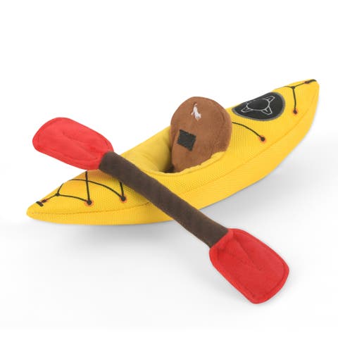 Camp Corbin Collection K9 Kayak Plush Dog Toy, Squeaker, Crinkle